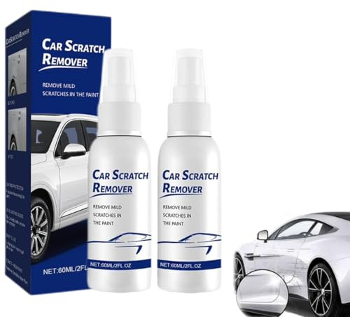 Spray 2-in-1 Rimuovi Graffi e Rivestimento Ceramico per Auto – Spray Rimuovi Graffi 60ml – Lucidante Esterni Auto per Graffi sulla Vernice e Ripristino della Lucentezza (2 pezzo)