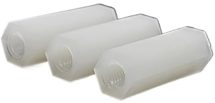 10/20PCS Weiß Weibliche Hex Nylon Motherboard Abstand Abstand Bolzen Schrauben M4 M5 M6 Rack Spacer Spalten Für(60mm,M4 (20Pcs))