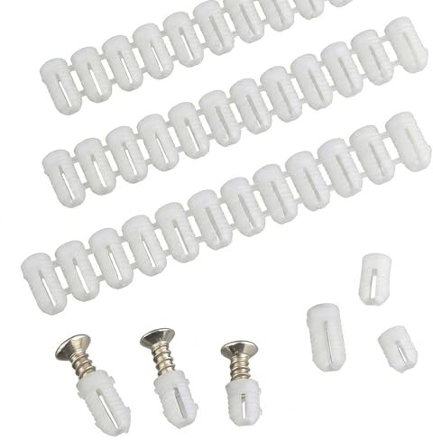 Hinge Expansion Dowels 4x8 4x10 4x12mm Nylon 300 Pcs Horyue | Fix loose cabinet screws using nylon kitchen door hinge plugs and hinge repair expansion anchor set 300 pcs