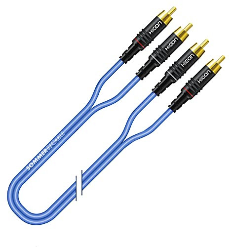 SOMMER CABLE SC Onyx 2025 MKII 3m Stereo RCA Cinch-Kabel ORIGINAL + HI-CM06 Stecker | ON81-0300-BL