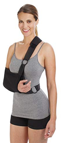 DJO Global 79-84017 Clinic Shoulder Immobilizer, 9 Depth x 18 Length, Large