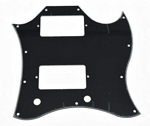 KAISH American Standard SG - Battipenna integrale per chitarra SG Special Made in USA, 3 strati, colore: nero