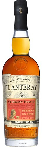 Planteray (Formerly Plantation Rum) Stiggins’ Fancy Pineapple Rum – Infused with Real Victoria Pineapples – Bar Classic Great for Sipping & Cocktails - 70cl, 40% ABV