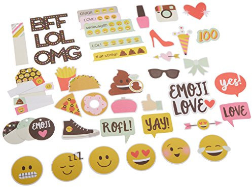 Simple Stories Emoji Love bits & Pieces, Multicolor