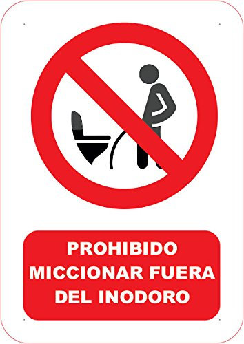 Segnale PVC vietato miccionar fuori del WC diverse misure A5