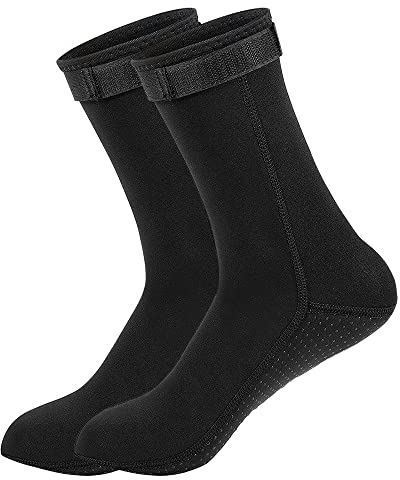 JOYJ Calzini in Neoprene 3mm, Calzini Muta Caldi Antiscivolo per Uomo Donna per Immersioni,Nuoto,Surf,Vela,Sport Acquatici