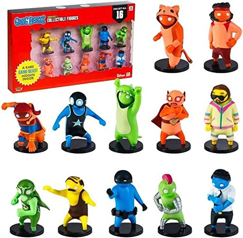 Gang Beasts Action Figures 12pk Party Supplies Gift for Video Gamer Set