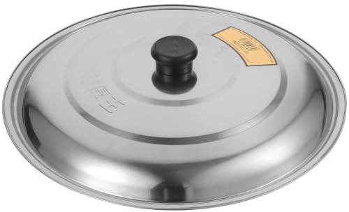 Angoily Couvercle Inox Universel Cm Pour Casseroles Et Woks Avec Bouton Isolant Adapté À Cuisine Domestique Polyvalente