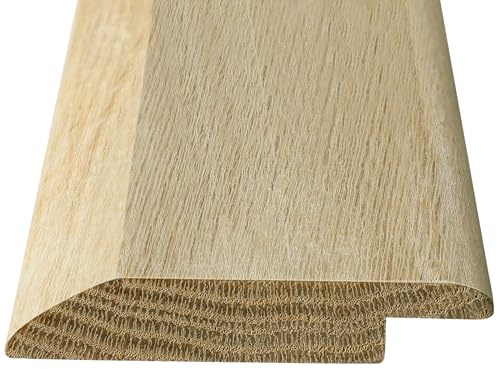 Kigley Türschwelle aus massiver roter Eiche, Holzüberlappung, 91,4 cm lang (klassischer Stil)