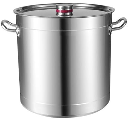 Stock Pot, Catering Commercial Thick Stainless Steel Soup Pot with Lid, Tri-Ply Bottom, for Gas Stove/Induction Cooker (15-80L)(Size:60L)