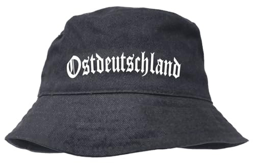 Spaß Kostet Männer Jungs Anglerhut Ostdeutschland alt deutsche Schrift Bucket hat Fischerhut