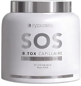 SOS Blowtox Collagène Capillaire 1kg | Soin Intensif Lissant et Réparateur, Cheveux Nourris | Soin Profond pour Cheveux Abîmés