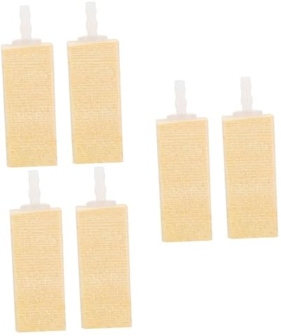 COLLBATH 6pcs Aquarium Wooden Air Stone for Fish Tank Natural Wood Bubbler for Oxygenation Hydroponic Systems Protein Skimming Bubble Diffuser Accessory