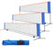 LIFERUN Rete da Badminton, 4m / 5m Rete da Calcio Tennis Rete da Allenamento per Rete da pallavolo Portatile, Altezza Regolabile da 89 cm a 155 cm, Interni ed Esterni