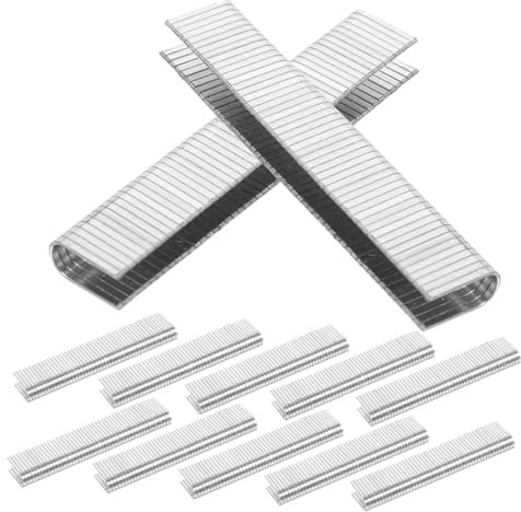 Uonlytech 1000piezas Forma Grapas Neumáticas De Estrecha Para Carpintería Uso Manual Proyectos De Unidades Por Caja