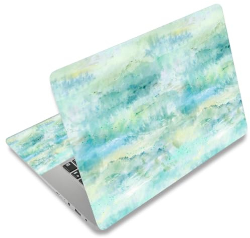 Mibbxea 15-15,6 Zoll Vinyl Laptop Skin Sticker, Wiederverwendbare Laptop Aufkleber für 13 13,3 14 15,4 Zoll Netbooks, Dekorative, Kratzfest, Wasserdicht, Staubdicht (089 Landschaftsmalerei)