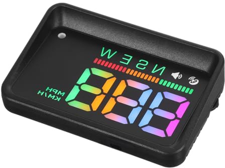 Happyyami Tachometer Für Auto Geschwindigkeitsmesser Mit Auto Kompass Installieren Armaturenbrett Ohne Geschwindigkeitsalarm