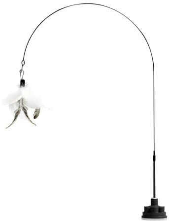 yakermur para Gatos – Varita con Campana, Interactivo para Gatitos con Ventosa, Suministros indestructibles para Mascotas para apartamento y hogar