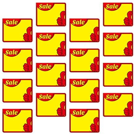 jojofuny 150 Carteles De Oferta Para Tiendas Minoristas Etiquetas De Precio En De Papel Neón De 3 5 X 2 7 Pulgadas Carteles De Precio De Forma Cuadrada Para Tiendas Minoristas Y