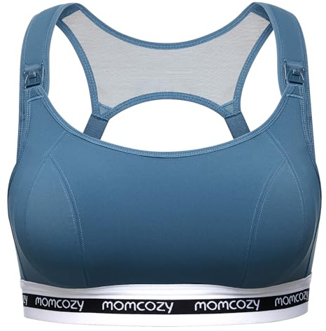 momcozy Reggiseno Allattamento FB011 - Sportivo e Morbido, Senza Fili, con Coppe Imbottite e Supporto per Gravidanza e Allattamento al Seno a Basso Impatto