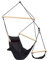 AMAZONAS - Hängesessel Swinger | Komfortabler Hängesessel für Drinnen und Draußen | Belastbar bis 120 kg; Holzstab 106 cm | Farbe: Schwarz