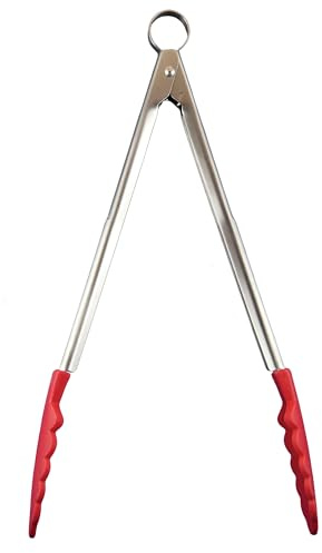 Cuisipro 74708705 Matlagningstång, Silver, Röd, 30 cm