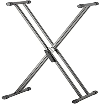 Adam Hall Stands SKS03 - Keyboardständer, rutschfest, Stahl, Belastbarkeit bis zu 40kg, schwarz