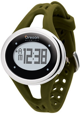 Oregon Scientific Damen Armbanduhr Herzfrequenzmesser Zone Trainer SE 338M, olivgrün, 5564