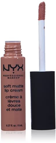 NYX Professional Makeup Soft Matte Lip Cream, Cremiges und mattes Finish, Hochpigmentiert, Langanhaltend, Vegane Formel, Farbton: Stockholm