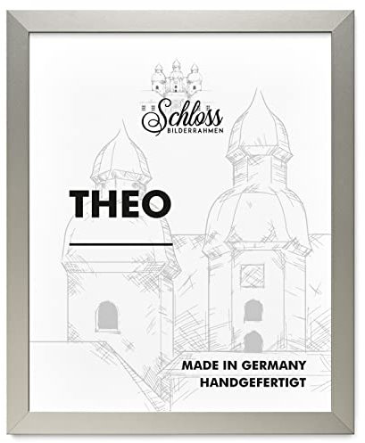 Schloss BILDERRAHMEN Theo 48x64 cm, Dekor Alu Gebürstet