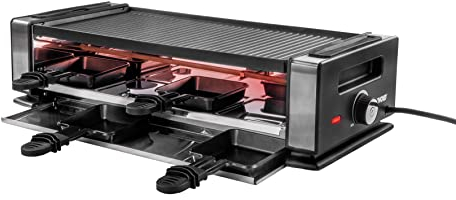 Unold Finesse Electric Raclette & Grill 48730 - Reversible Grill/Griddle Plate - 1200W - For up to 8 Persons