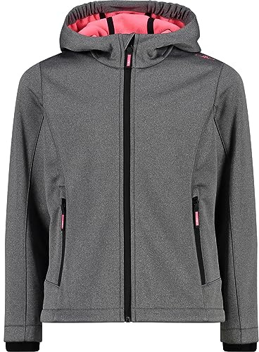 CMP - Kid G-Jacke mit fester Kapuze, Schwarz Mel.-Glanz, 152