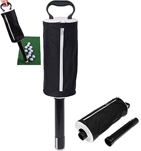 Ericetion Golfball-Sammler Golfball-Tasche Shag-Sammler Picker Retriever tragbares bequemes Taschenzubehör mit abnehmbarem Rohr