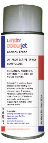 Colour Jet Universal Inkjet Spray UV Protective Fixative Satin – All Purpose Professional Semi-Gloss Inkjet Print Protection Spray for Fine Art, Photos & Canvas, Water & Abrasion Resistant