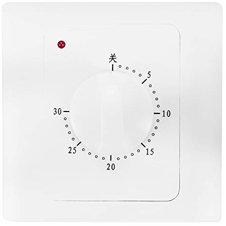 Flpeekash AC 220V 10A 30 Min Timer per il Conto Rovescia Interruttore Elettrico Digitale Interruttore di Controllo Della Spina Timer Presa un Manopola Stile Meccanico