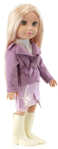 Bibi Doll 18-Inch Fashion Doll Ashley with Blonde Hair & Stylish Outfit – Realistic Dress Up Play Doll for Girls Aged 3+ – with Accessories & Brushable Hair