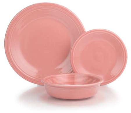 Fiesta® 3-teiliges klassisches Geschirr Set | Pfingstrose