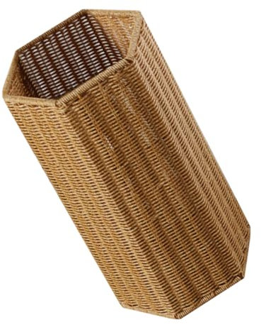 Cabilock Rattan Regenschirmständer Für Eingangsbereich Geflochtener Schirmhalter Aus Kunststoff-Rattan Behälter Für Regenschirme Heimdeko