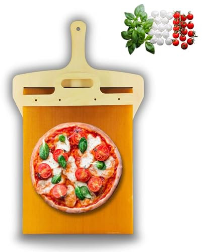 Sliding Pizza Peel Shovel Storage Board Pala Pizza Scorrevole Wooden Handle Transfer Pizza (X-Small)