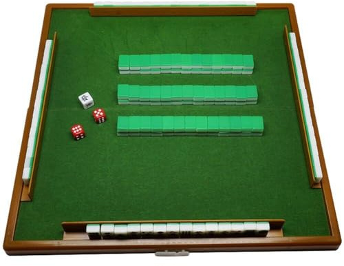 Chinesisches Majong-Set, Leicht Zu Lesender Mahjong, Traditioneller Mahjong-Tisch, Tragbare Amerikanische Spiele, Mini-Mahjong-Spielzeug Für Party-familienspiel