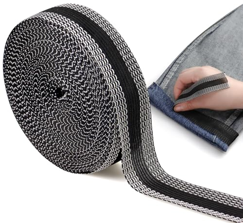 Suofuolef 10m Saumband zum Aufbügeln, Kleidung AufbüGeln Klebeband Saumband ür Hosen, Kleidung, Stoffe