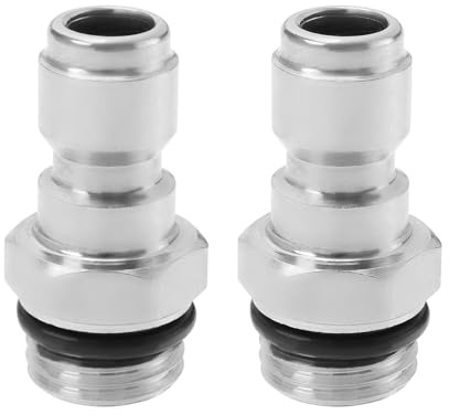 LT Easiyl 2 Piezas Conector De Liberación Rápida De 1/4 M22-14 Mm Rosca Macho Acoplador De Hidrolimpiadora Rosca De Acero Inoxidable Accesorios De Lanza De Espuma para Nieve Conector De Manguera