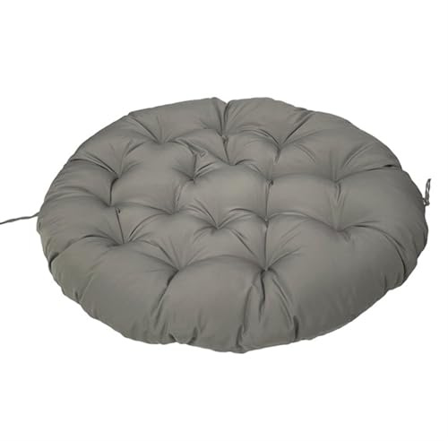 LIVEDOLLS Papasansessel Kissen, Polster Für Papasansessel,Radar Stuhl Pad, Rundes Dicke Stuhlkissen Bequem Weich Sitzkissen Hängesessel Für Indoor Outdoor Garten Stuhlauflage(Dark gray,120x120cm)