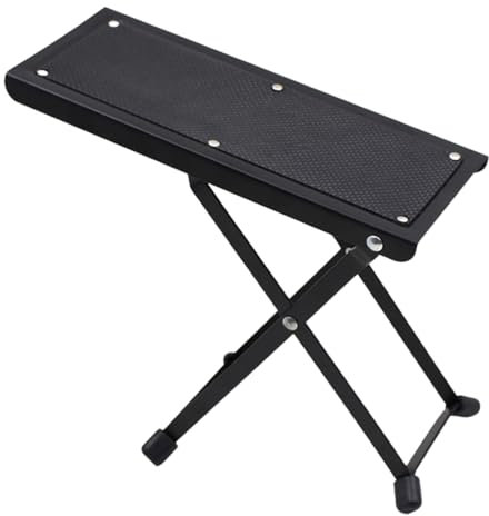 Levemolo Gitarrenfußstütze Aus Robusten Materialien Komfortabel Für Gitarristen Faltbar Und Platzsparend Für Üben Und Auftritte