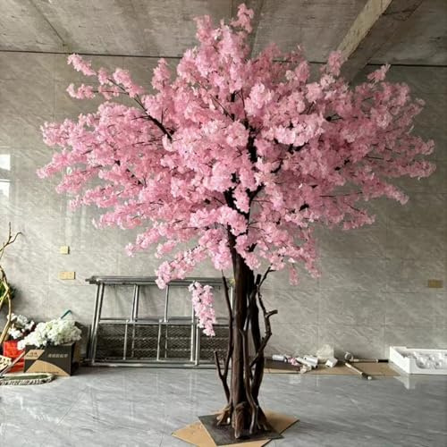 Alberi di Fiori di ciliegio Artificiali, Albero Artificiale Fiori Ciliegio Simulato,Fiori di Sakura di Seta, Piante Simulazione per l'interno, l'esterno e L'Ufficio,002,2x1.5m