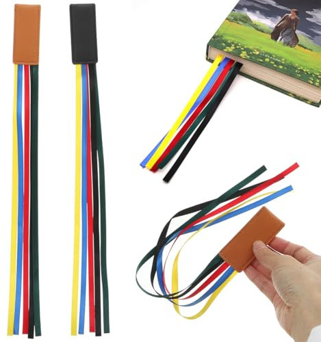 2 Stück lesezeichen, Leder Retro, Buchseitenhalter Vintage Seitenmarkierungsclip handgefertigt niedliches Lesezubehör für bookmark Frauen Bücherwurm Buchliebhaber Lesergeschenk