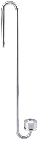 Tnfeeon Edelstahl -CO2 -Diffusor, CO2 -Drop -Checker für Fischtankaquarium, Präzise CO2 -Blasenzähler, Aquariumversorgungszubehör, Silber (M (250 mm))