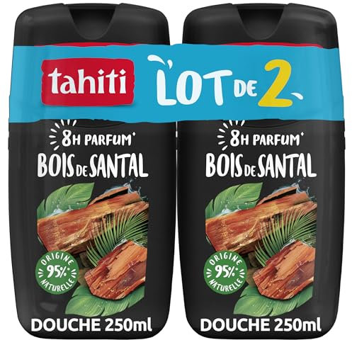 TAHITI - Gel Douche Parfum 8h Bois de Santal - 250 ml x2