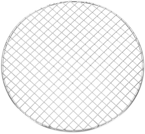 sourcing map Round Cooking Rack, Dia 9.8 Inch Stainless Steel Grill Grate Cross Wire Barbecue Grill for Cooking Baking Air Fryer Racks, Silver