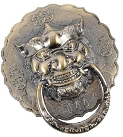 NUOBESTY Vintage-türklopfer Mit Löwengriffen Gotischer Türklopfer Ersatzteile Für Türgriffe Plakettenklopferfigur Schrankringknopf Möbelbeschläge Türklopferstatue Vintage-torklopfer